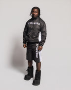 Knockout Black Track Shorts