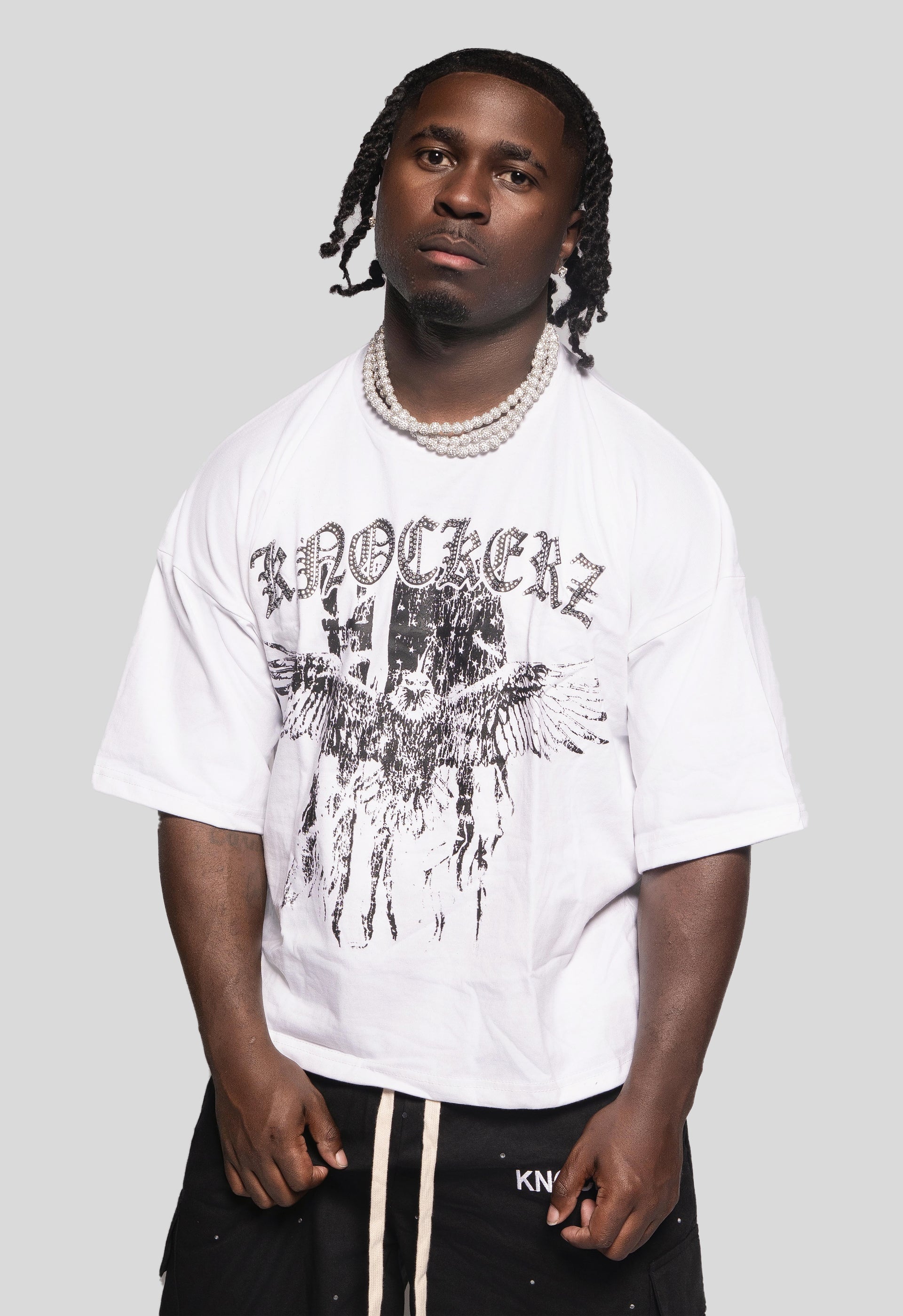 Noir Glacé White Diamond Tee