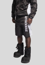 Knockout Black Track Shorts