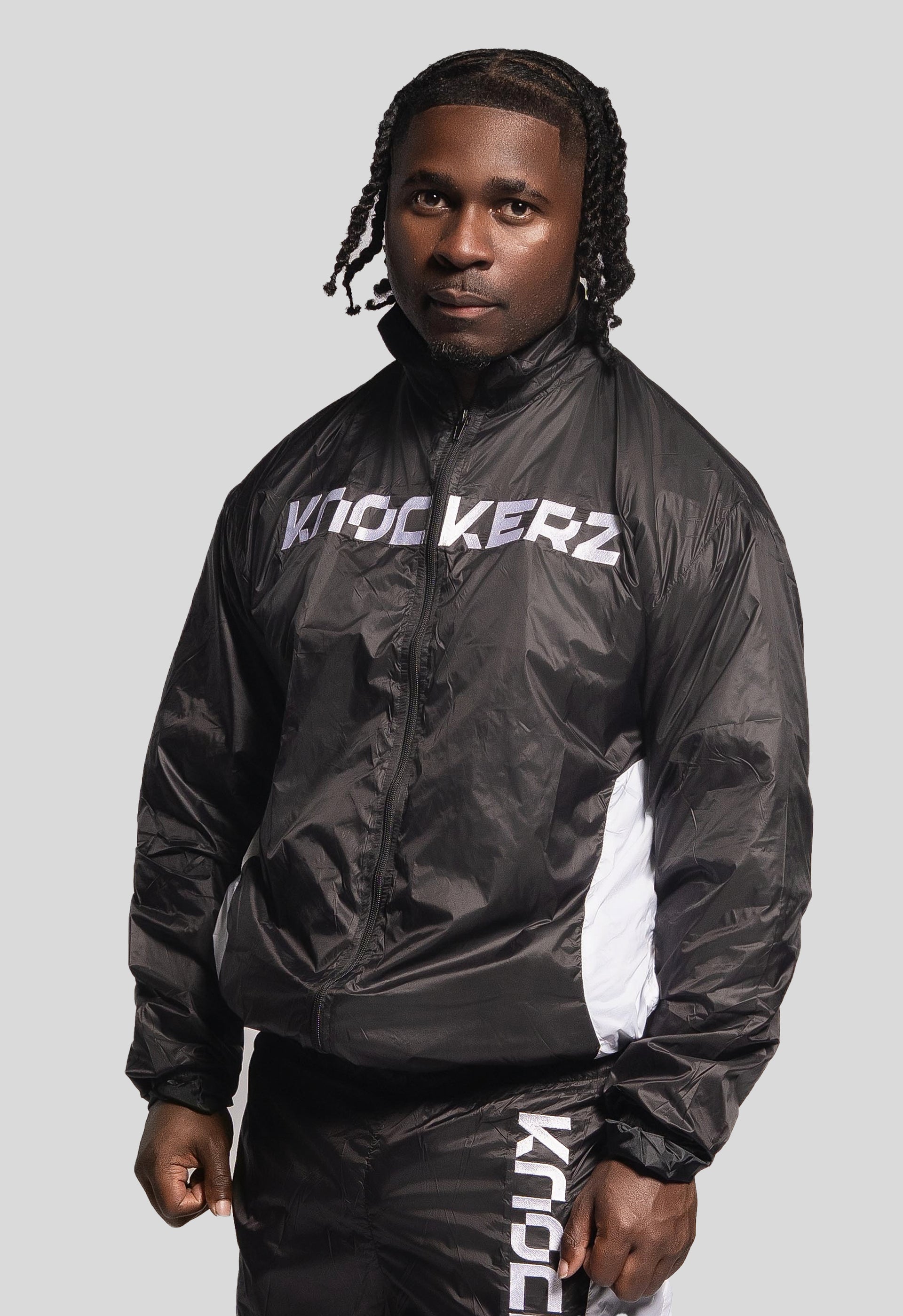 Knockout Black Track Jacket