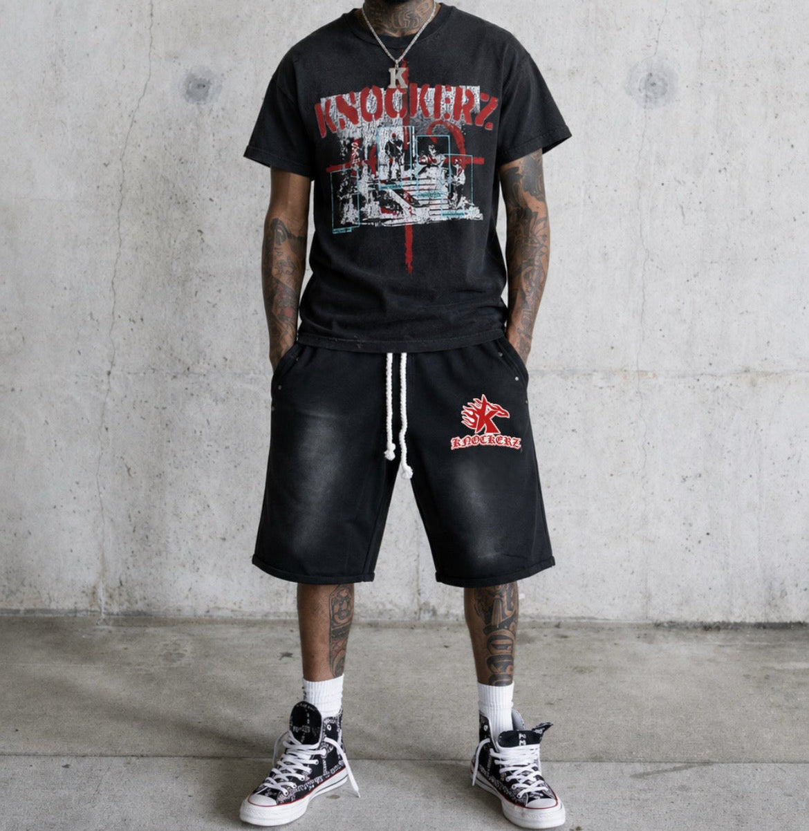 Flaming K Shorts
